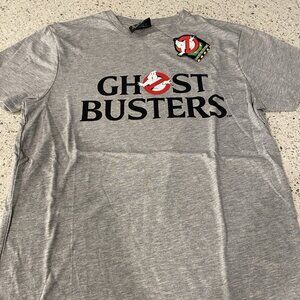 Ghostbusters Logo Graphic T-Shirt Classic Gray Tee Men’s Size M NWT